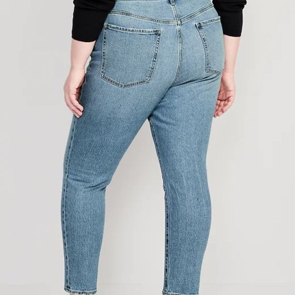NEW Old Navy High-Waisted OG Straight Ankle Jeans Sz 14 - Picture 2 of 13